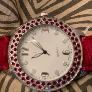 Vintage watch, pretty costume jewelry piece